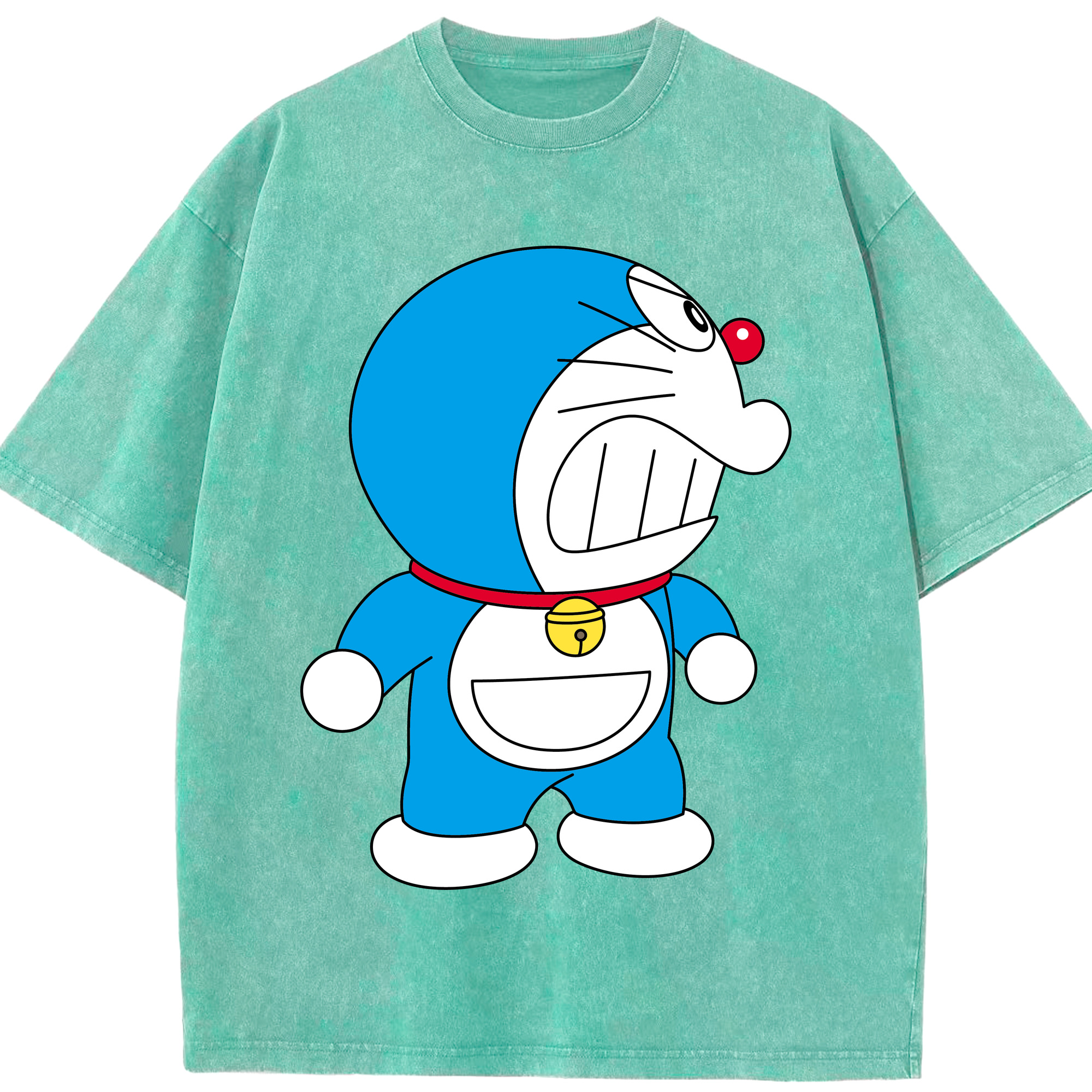 （画像用） ドラえもん Doraemon 綿100% ヴィンテージ風 半袖Tシャツ（フロントプリント）